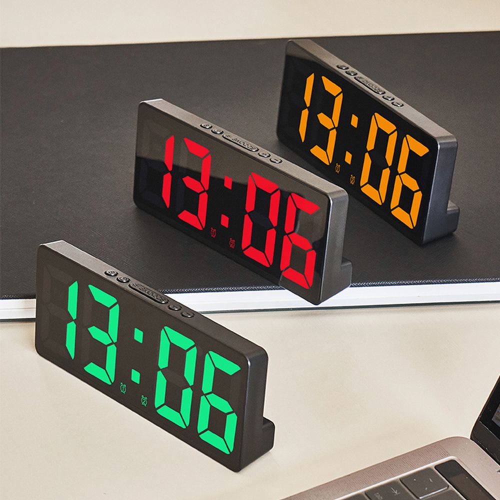 Led Desk Clock - Цифровой будильник с голосовым управлением, настольные