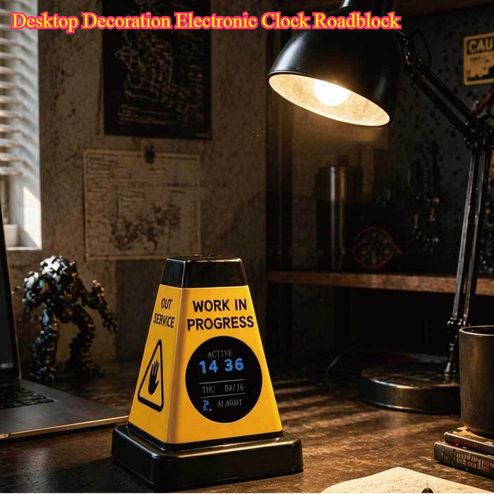 Led Desk Clock - Настольные электронные часы-табло с предупреждающим дизайном