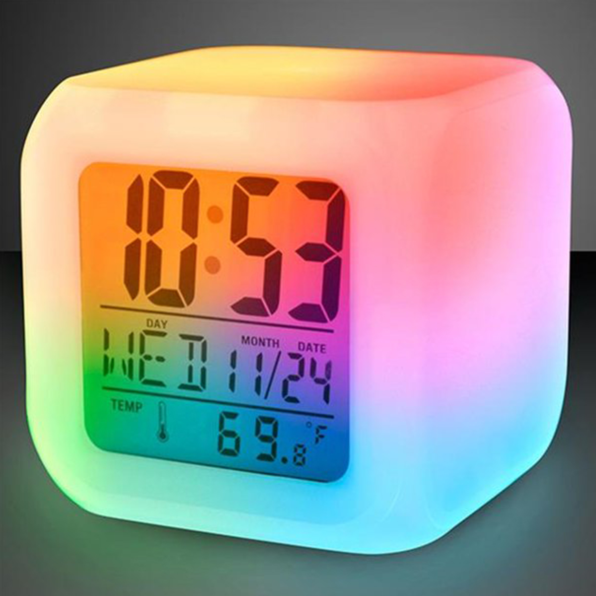 Led Desk Clock - Светодиодный цифровой будильник, мини-настольные кубические часы