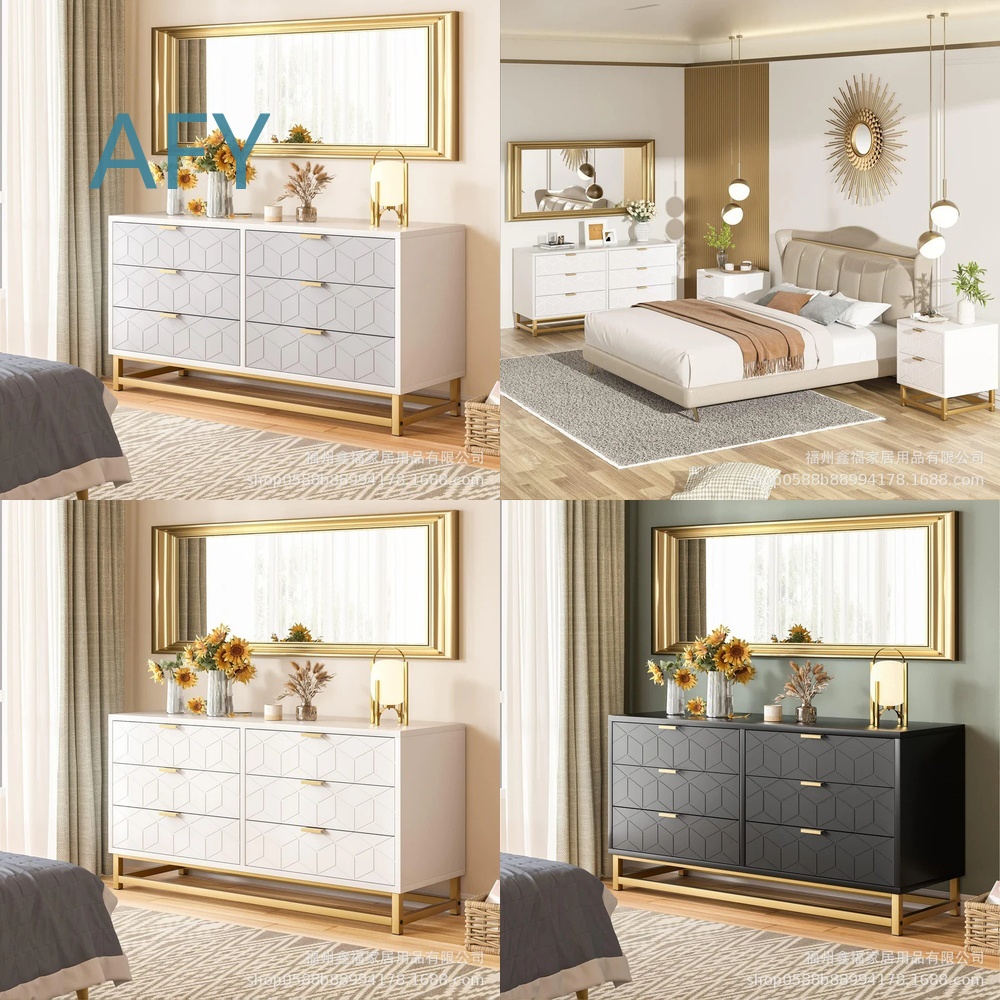 Home Office Of Ikea - Новый деревянный комод с шестью ящиками