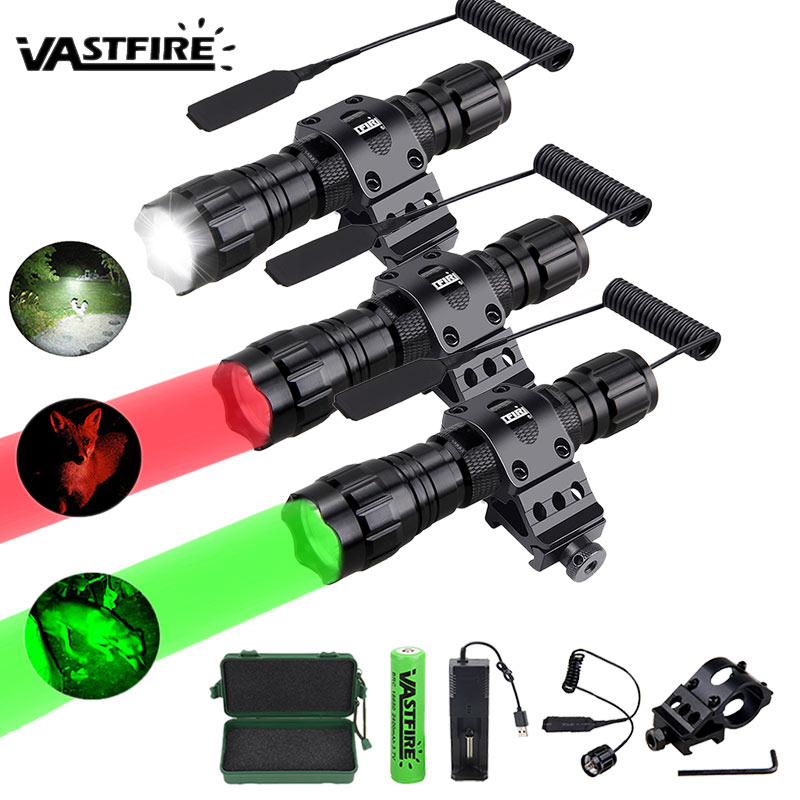 Zoom Lighting Kit - Профессиональный охотничий фонарь 501B, 4 цвета,