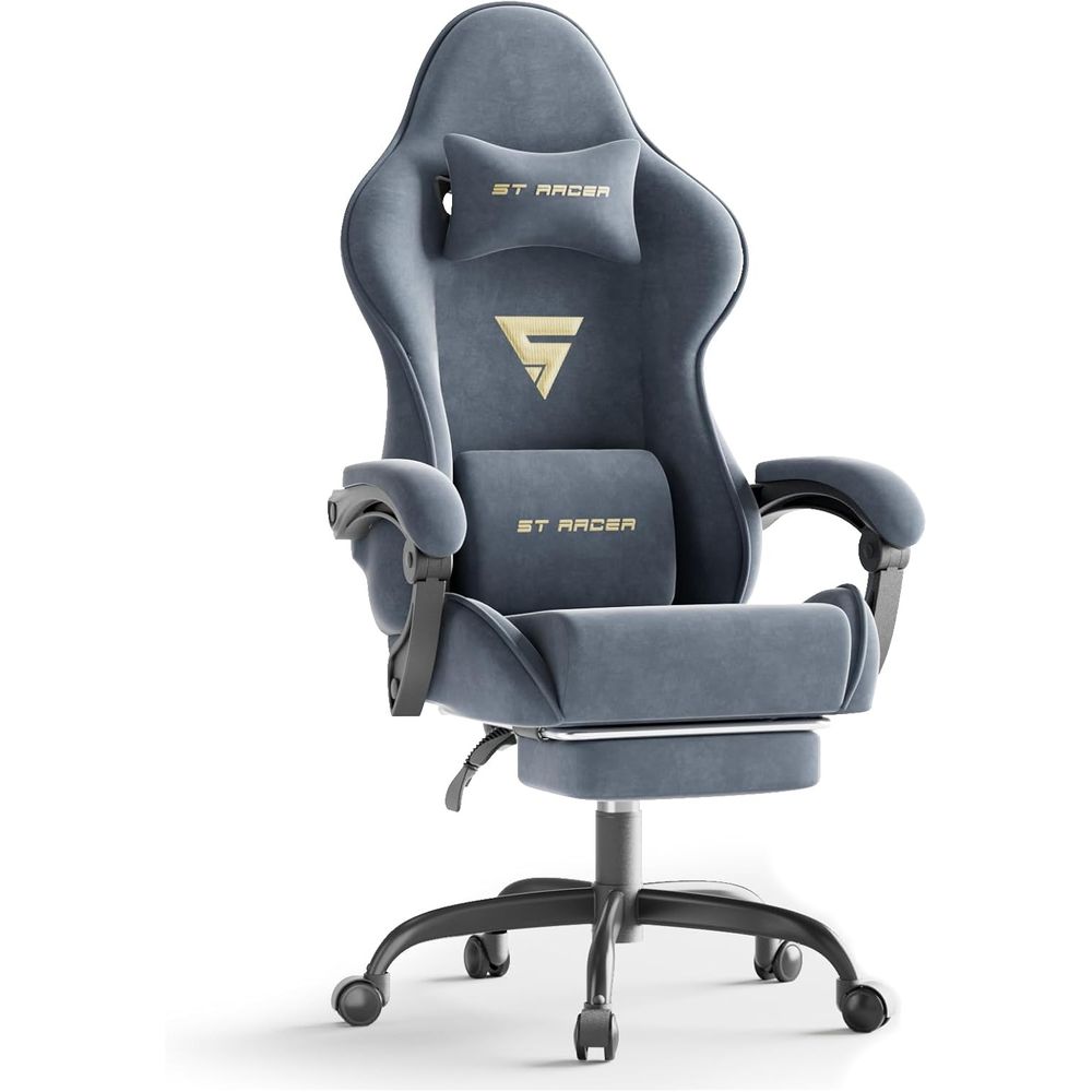 Ergonomic Office Chair - Эргономичное игровое кресло с подставкой для