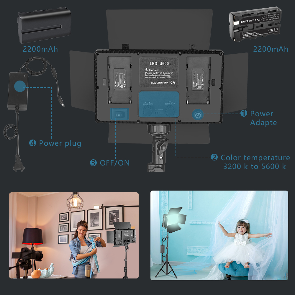 Nagnahz U800 светодиодный свет – обзор и цена Zoom Lighting Kit