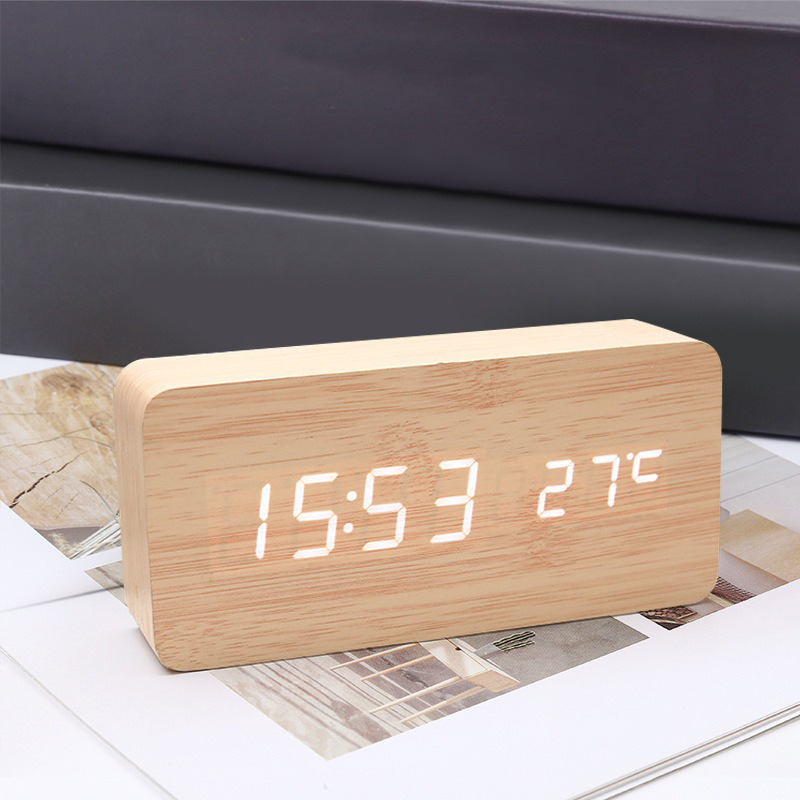 Деревянные цифровые часы-будил – обзор и цена Led Desk Clock