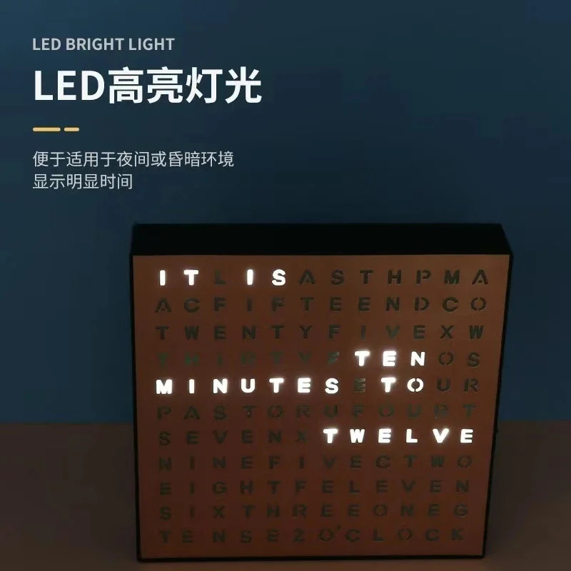 Электронные часы-лайтбокс с та – обзор и цена Led Desk Clock