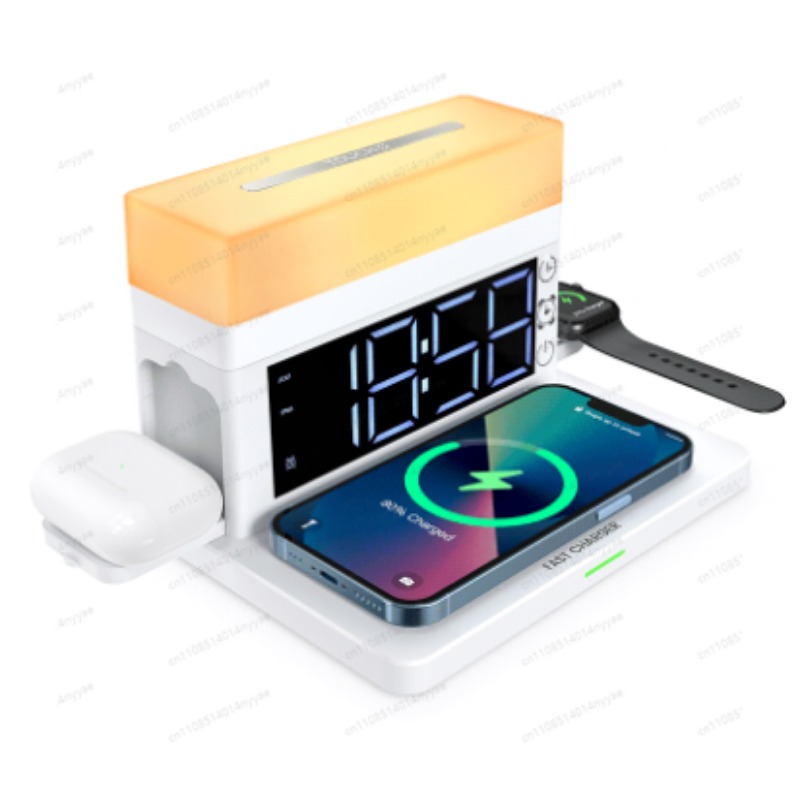 Настольная лампа 6-в-1 с беспр – обзор и цена Led Desk Clock