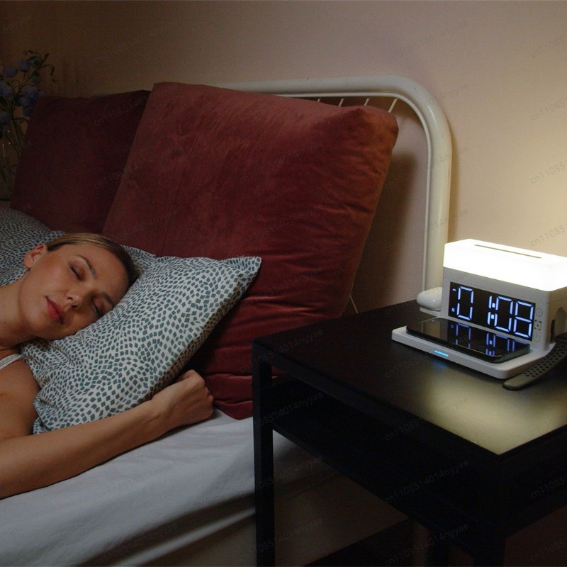 Настольная лампа 6-в-1 с беспр – обзор и цена Led Desk Clock