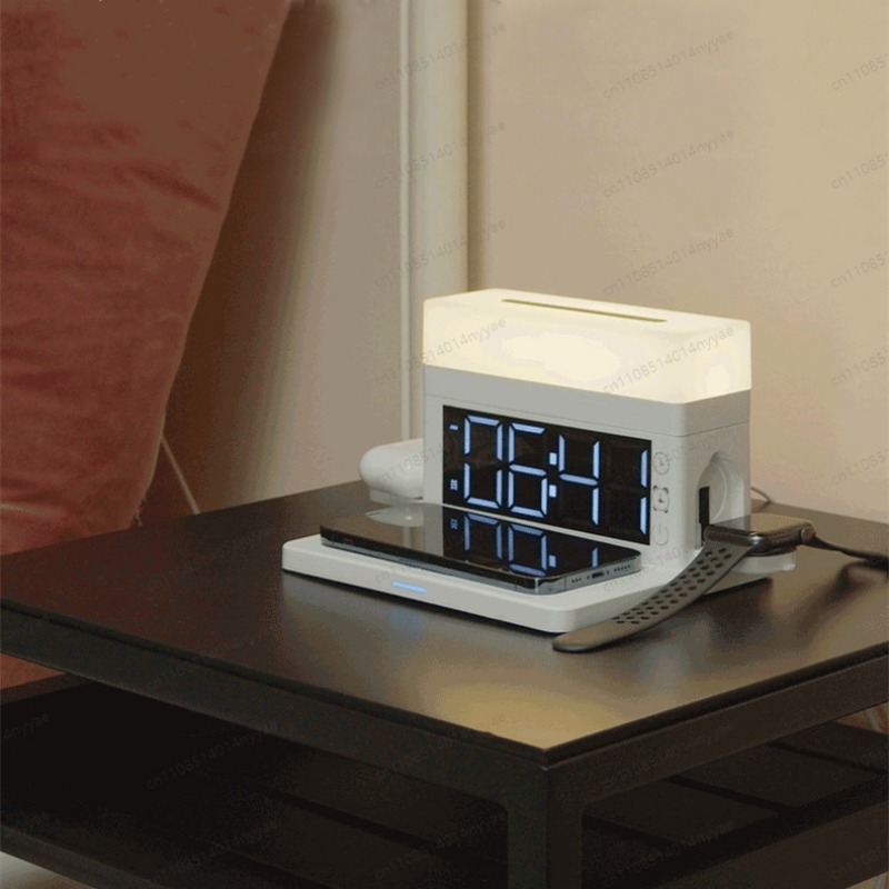 Настольная лампа 6-в-1 с беспр – обзор и цена Led Desk Clock