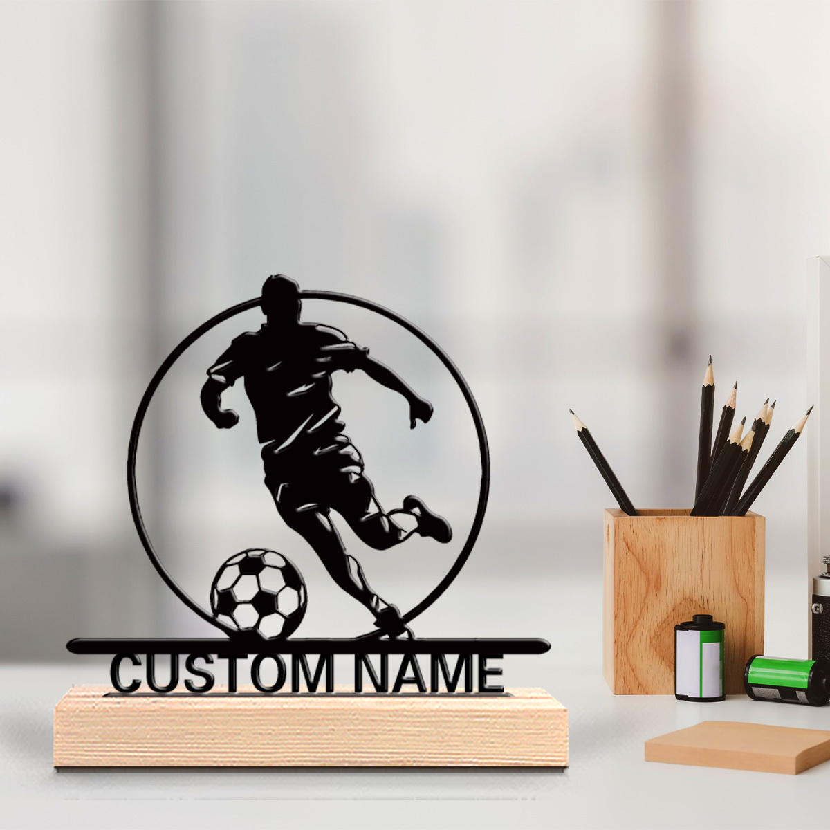 Металлическая статуэтка футбол – обзор и цена Home Office Setup