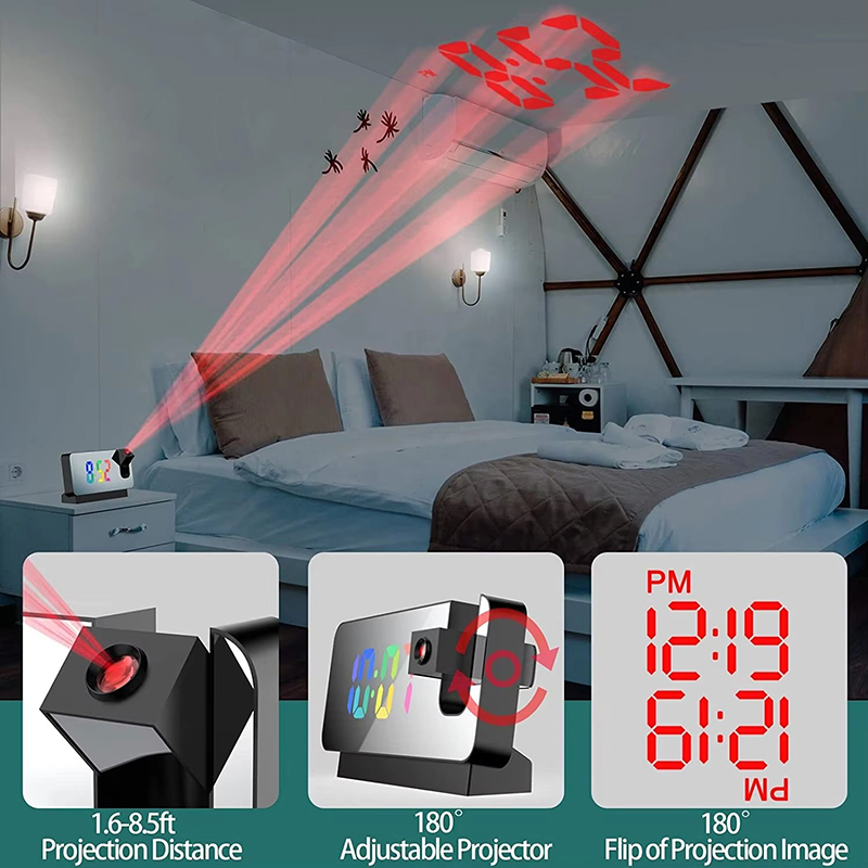 Проекционный будильник, настол – обзор и цена Led Desk Clock