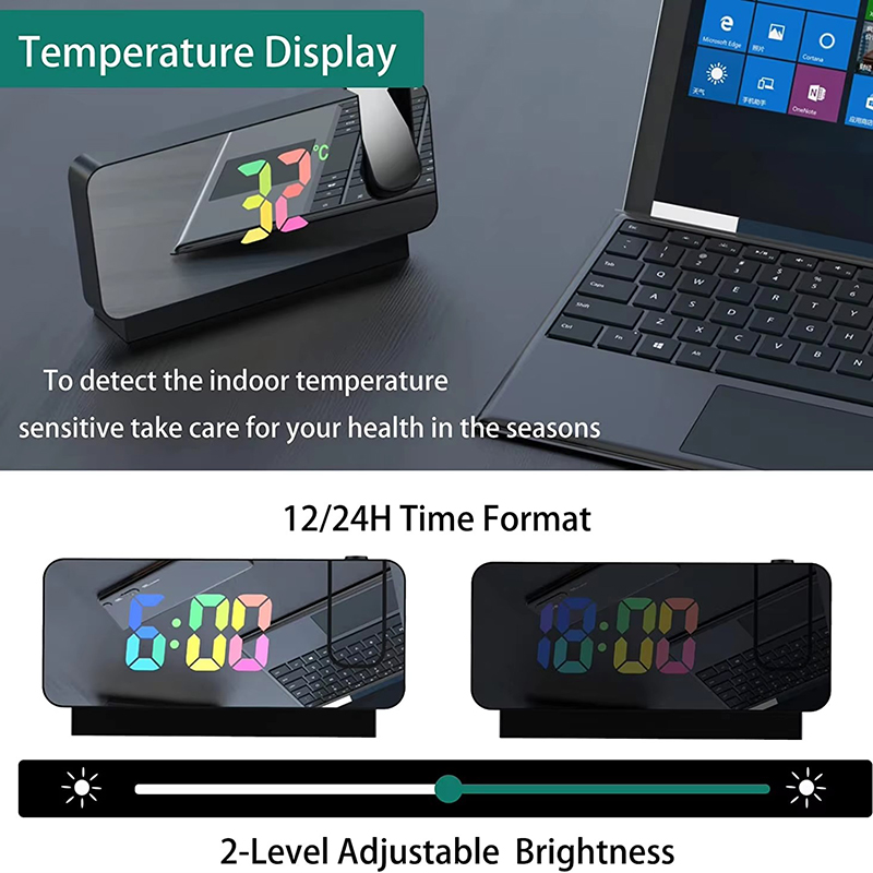 Проекционный будильник, настол – обзор и цена Led Desk Clock