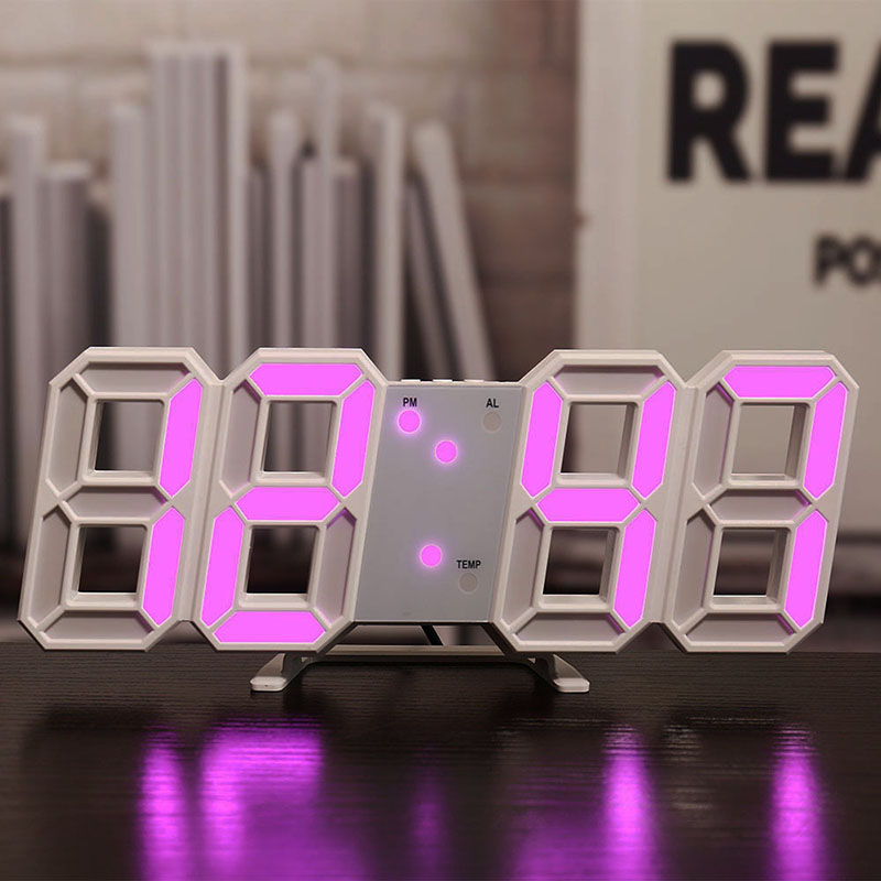 3D цифровой будильник настенны – обзор и цена Led Desk Clock