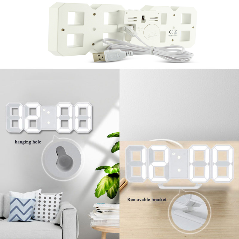3D цифровой будильник настенны – обзор и цена Led Desk Clock
