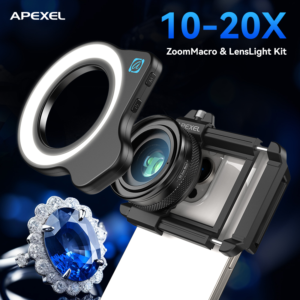 Комплект макрообъективов APEXE – обзор и цена Zoom Lighting Kit