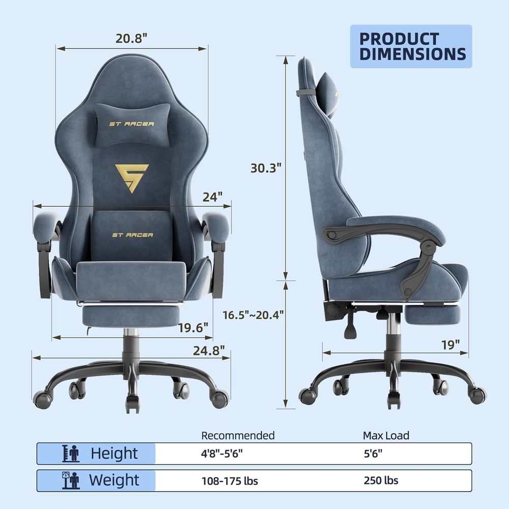 Эргономичное игровое кресло с  – обзор и цена Ergonomic Office Chair