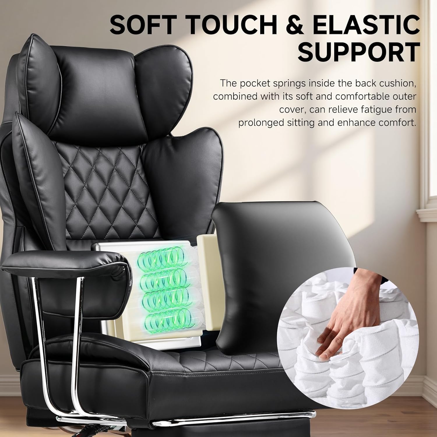 Большое офисное кресло для выс – обзор и цена Ergonomic Office Chair